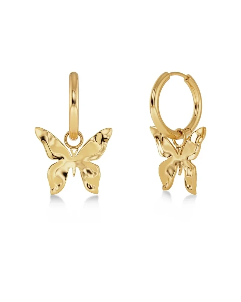 Örhängen i 14K guldplätering med fjärilsdesign från Edblads Butterfly-kollektion