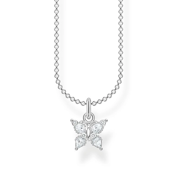 Halsband Fjäril med Stenar Petite - Thomas Sabo halsband - Snabb frakt & paketinslagning - Nordicspectra.se
