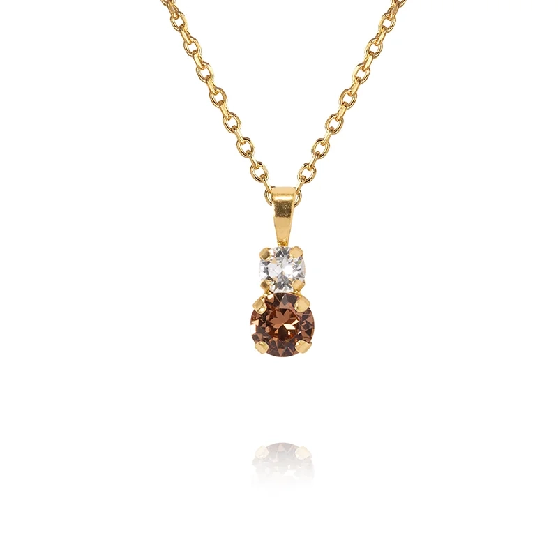 Caroline Svedbom - Leah Necklace Gold Recreated Topaz Combo