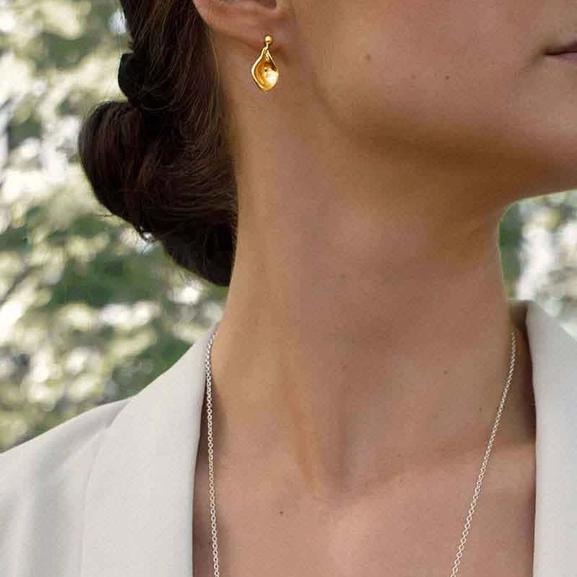 Gaias Grace Studs Gold Drakenberg Sjölin, Schneller Versand - Nordicspectra.de