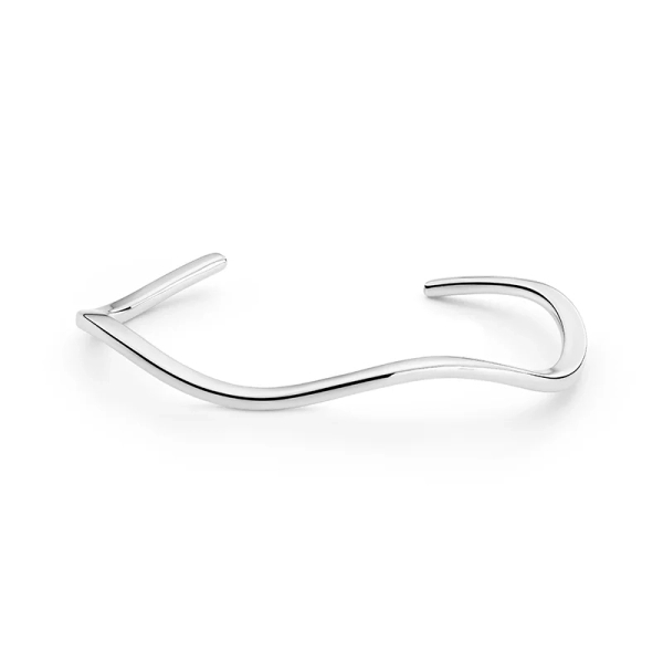 Ellera Waves Pianura Bangle i elegant silver från Sif Jakobs