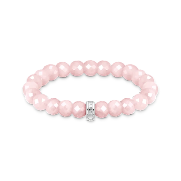 Charm-Armband Rosenquarz-Beads oval - Thomas Sabo - Nordic Spectra