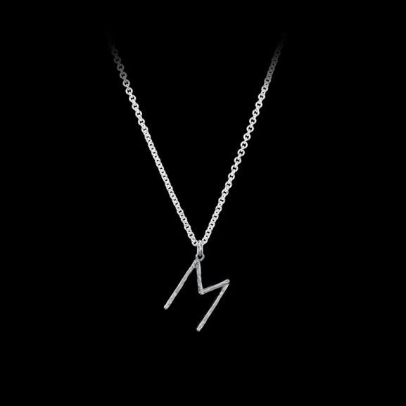 Wonky Letter Necklace - Maria Nilsdotter - Schmuck im skandinavischen Design - Nordic Spectra