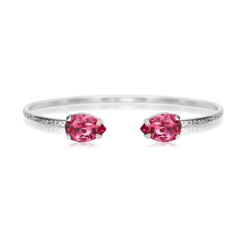 Caroline Svedbom - Petite Drop Bracelet Rhodium Rose