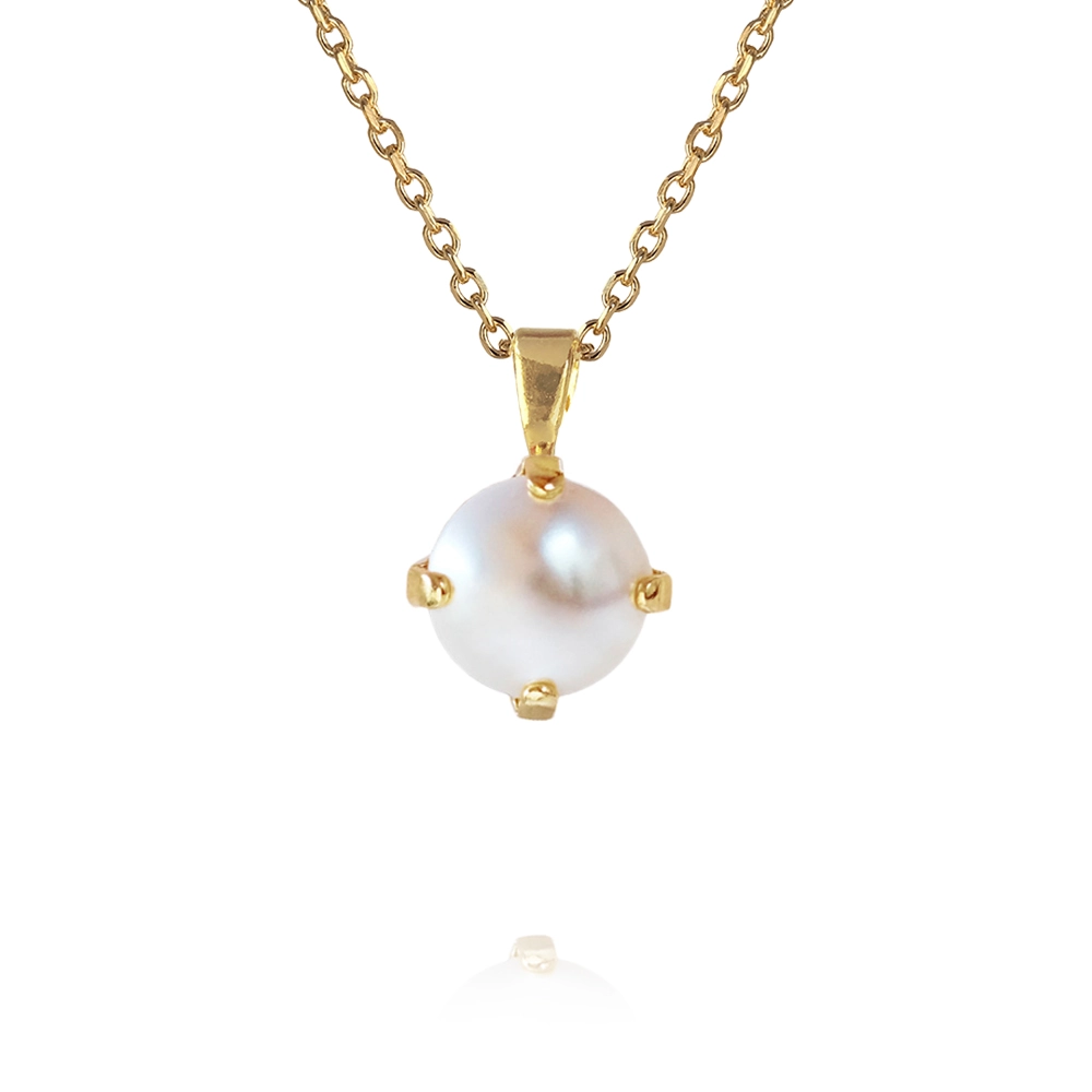 Caroline Svedbom - Classic Petite Necklace Gold Pearl