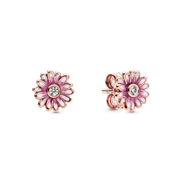 Ohrstecker mit rosa Gänseblümchen