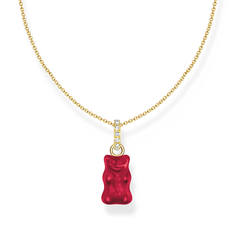 Thomas Sabo – HARIBO Halsband med Röd Gummibjörn Guld