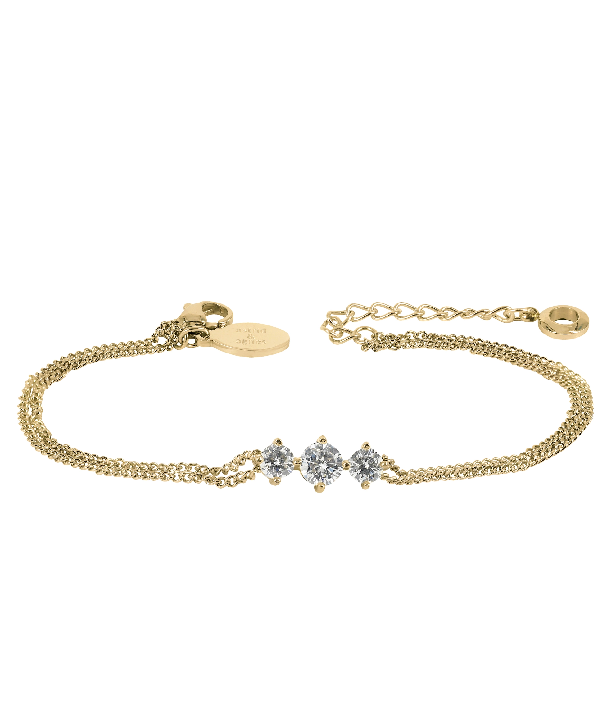IDA Tripple Armband Guld - Astrid & Agnes - Snabb frakt & paketinslagning - Nordicspectra.se