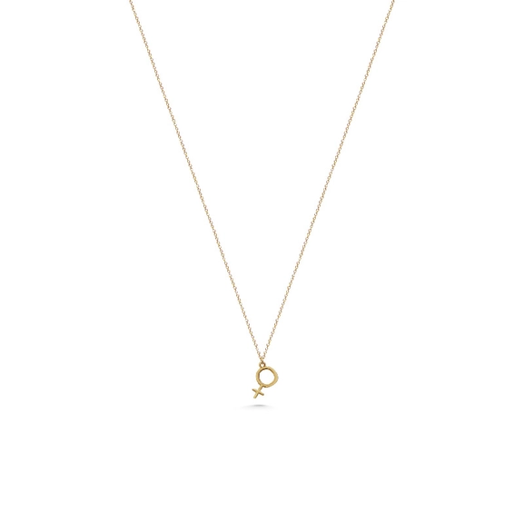 Halsband Kvinnosymbol 18 K Guld - Snabb frakt & paketinslagning - Nordicspectra.se