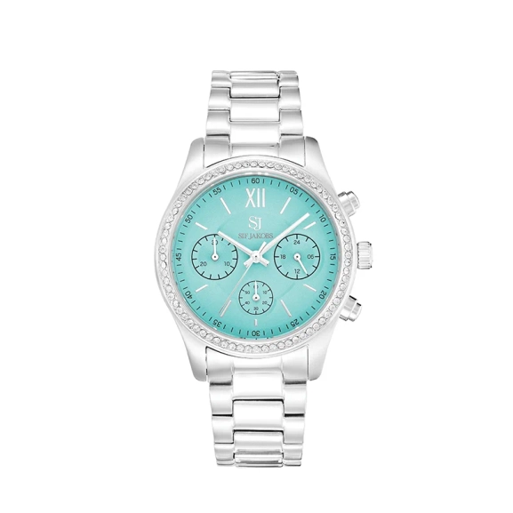 Sif Jakobsin Domenica Clock Turquoise Miyota-liikkeellä