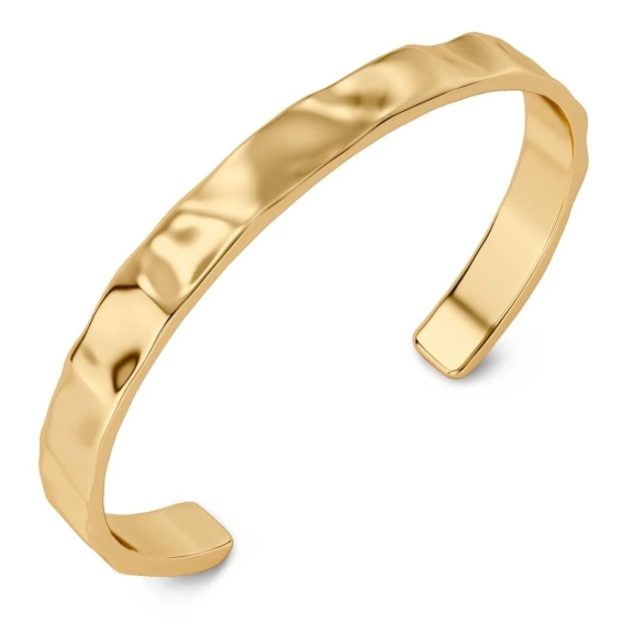 Armband i 14K guldplätering med hamrad