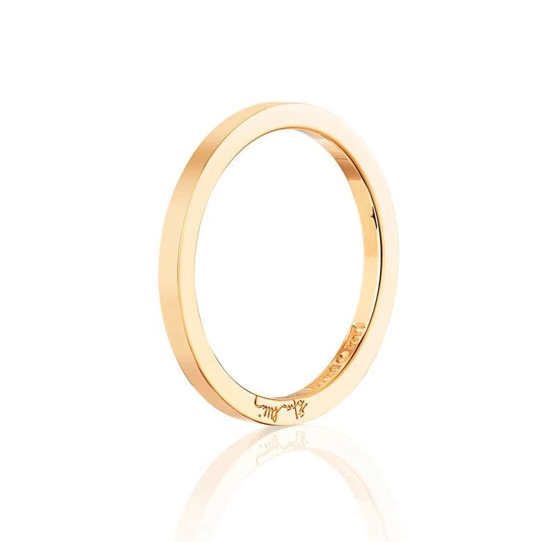 Efva Attling - Plain & Signature Thin Ring Gold