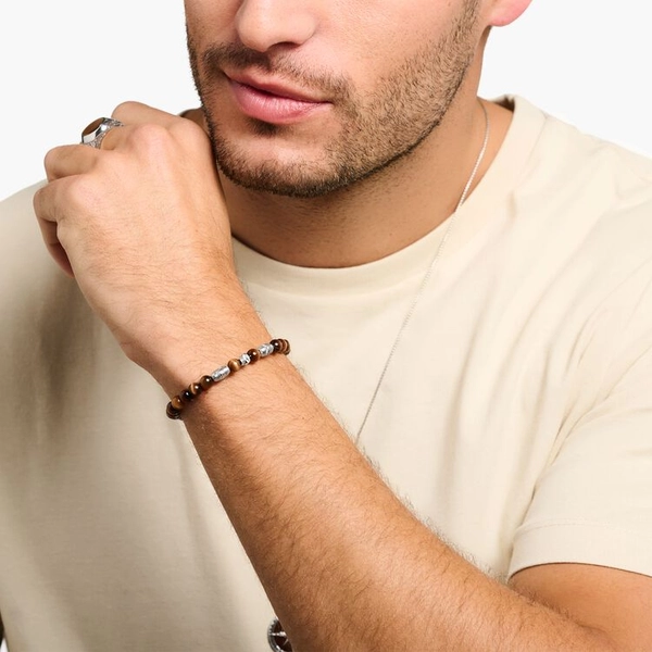 Armband Braun Totenkopf von Thomas Sabo, Schneller Versand - Nordicspectra.de