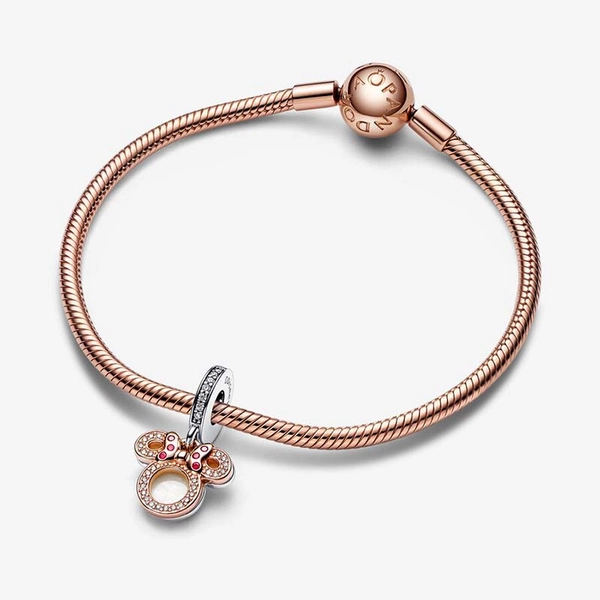 Disney Minnie Maus Silhouette Doppelter Charm-Anhänger von PANDORA, Schneller Versand - Nordicspectra.de