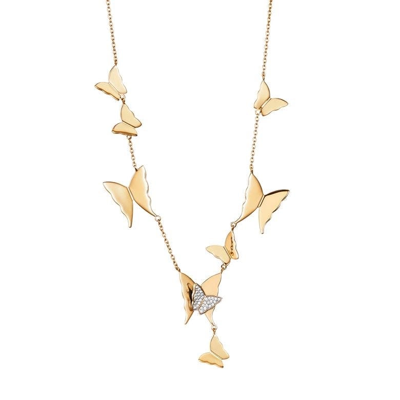 Efva Attling - Miss Butterfly Air & Stars Necklace