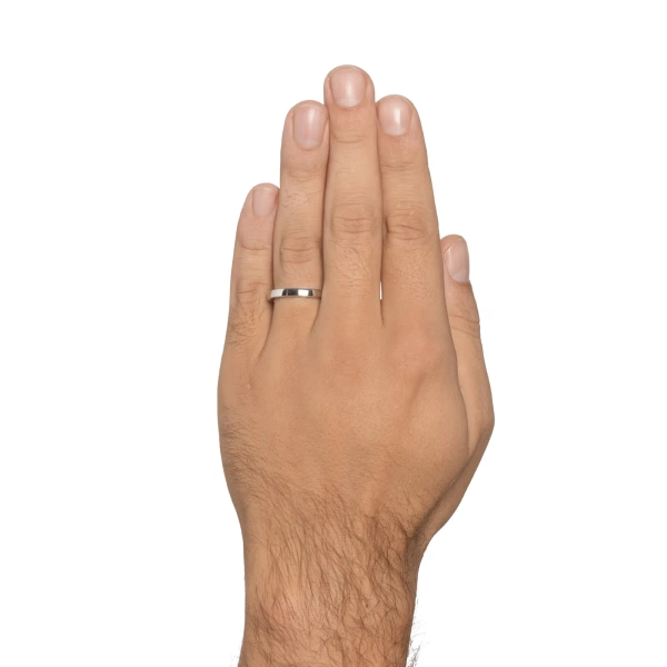 Half Round Ring Platinum