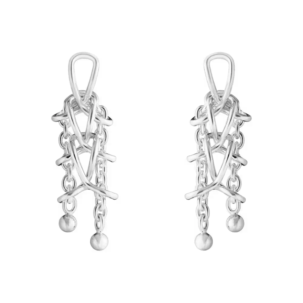 Georg Jensen - Weft Dubbla Örhängen