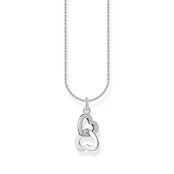 Halsband med Sammanlänkade Hjärtan - Thomas Sabo - Snabb leverans & paketinslagning - Nordic Spectra
