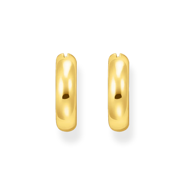 Klassiska Breda Chuncky Örhängen Guld - Thomas Sabo - Snabb leverans & paketinslagning - Nordic Spectra