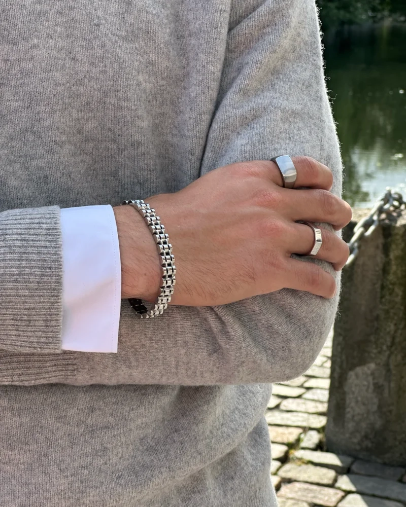 LEWIS Armband Stål - AROCK - Trendiga herrsmycken - Nordic Spectra
