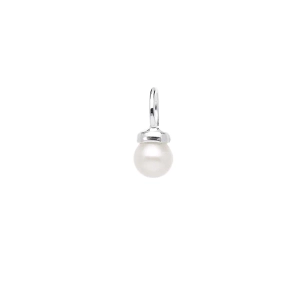Charms Petite Pearl aus recyceltem Silber mit weißer Süßwasserperle