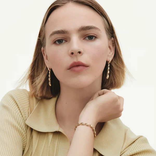 Reflect Örhängen Länkar Guld - Georg Jensen - Designsmycken med snabba & trygga leveranser - Nordic Spectra