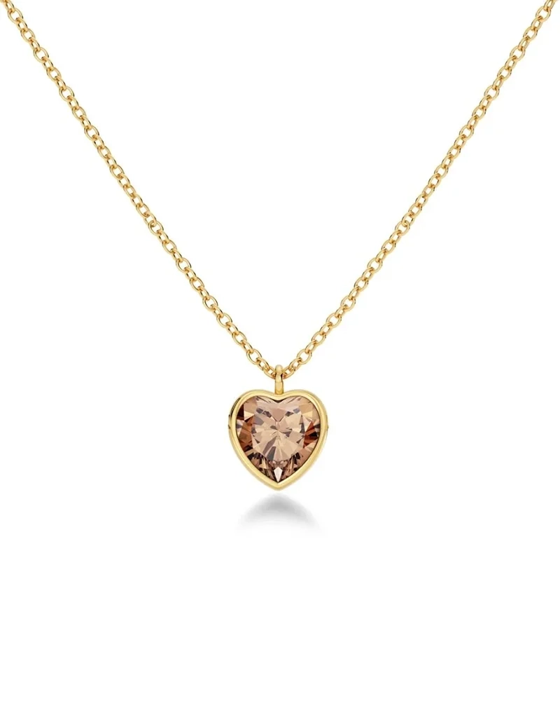 Bel Necklace Caramel Gold - Edblad - Snabb leverans - Gratis paketinslagning