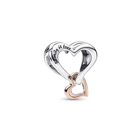 Two-tone Openwork Infinity Heart Charm - PANDORA - Suuri valikoima & ilmainen lahjapaketointi - Nordicspectra.fi