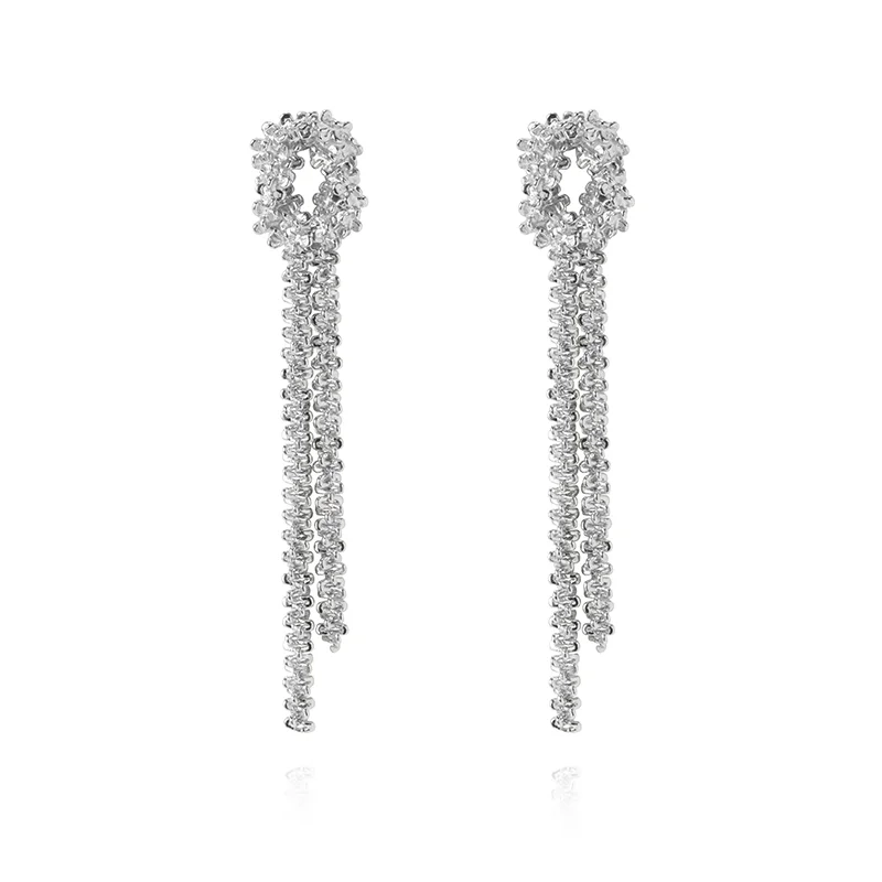 Caroline Svedbom - Gemma Statement Earrings Rhodium