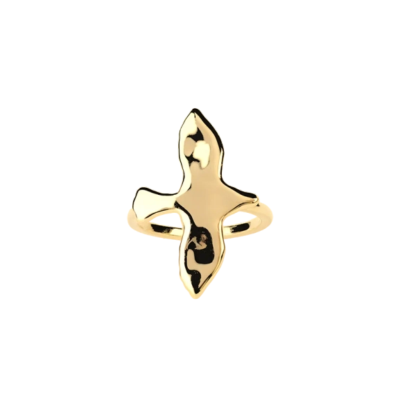Organic Dove Ring L Gold - Emma Israelsson - Suuri valikoima & ilmainen lahjapaketointi - Nordic Spectra