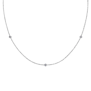 Halsband från Edblad Petite-kollektionen i stål med små gnistrande cubic zirconia-stenar