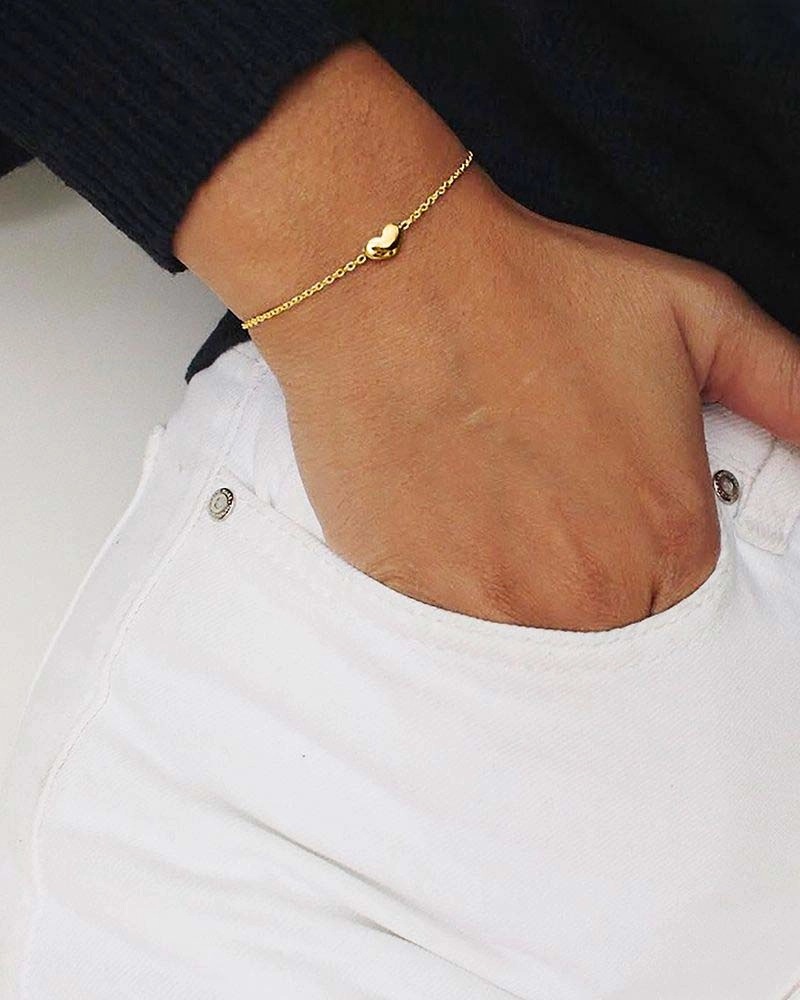 Loving Heart Medium Single Bracelet Gold - Drakenberg Sjölin Armband - Snabb frakt & paketinslagning - Nordicspectra.se