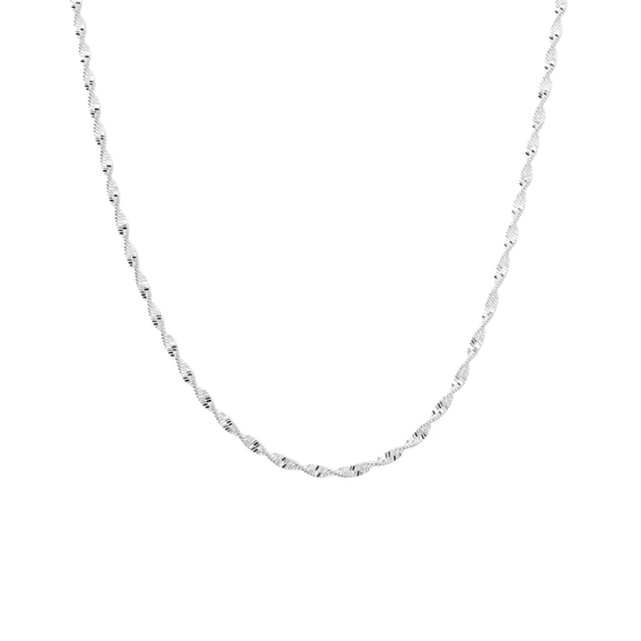 Herringbone Twisted Necklace Silver - Syster P - Beliebter Schmuck für alle Gelegenheiten