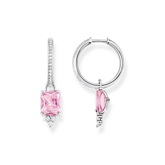 Creolörhängen Glittrande Rosa Sten - Thomas Sabo berlock - Snabb frakt & paketinslagning - Nordicspectra.se