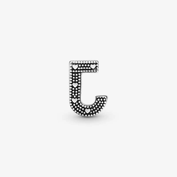 Buchstabe J Alphabet-Charm von PANDORA, Schneller Versand - Nordicspectra.de