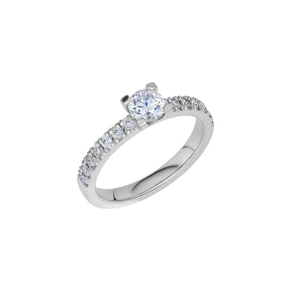 North 018 Labbodlad Diamant Vitguld - Vigsel- & förlovningsringar - Schalins - Fri storleksändring* - Nordic Spectra