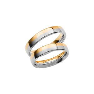 SR3021-4.5 Gold/White Gold - Wedding & engagement rings - Schalins - Scandinavian design - Nordic Spectra