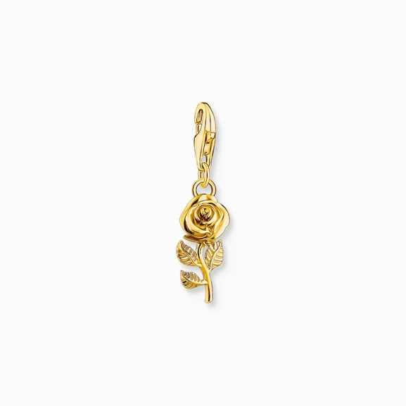 Charm-Anhänger Rose vergoldet - Thomas Sabo - Nordic Spectra