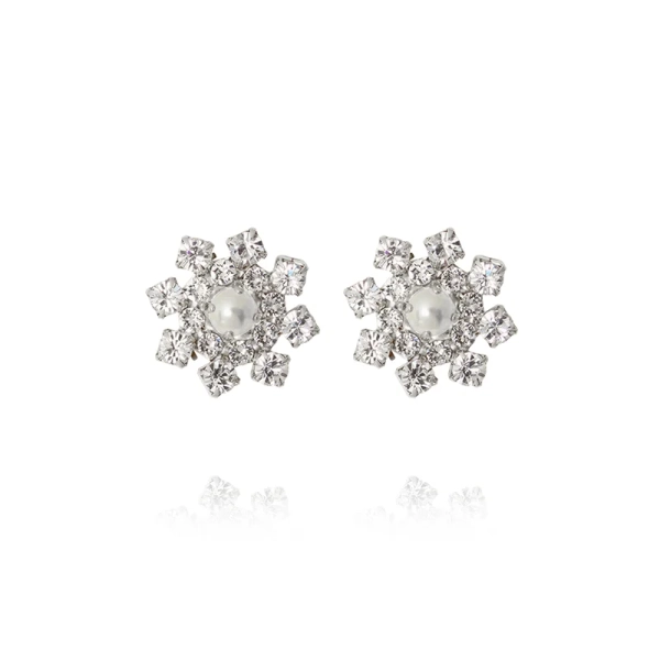 The Luckiest Earrings i rhodium med pärlor och kristaller