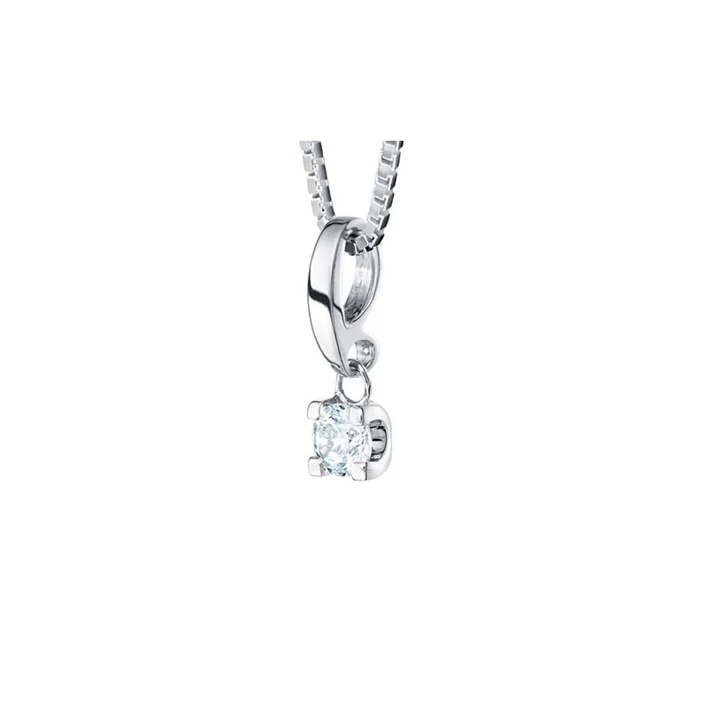 Schalins - Seine Halsband 0.15ct Vitguld