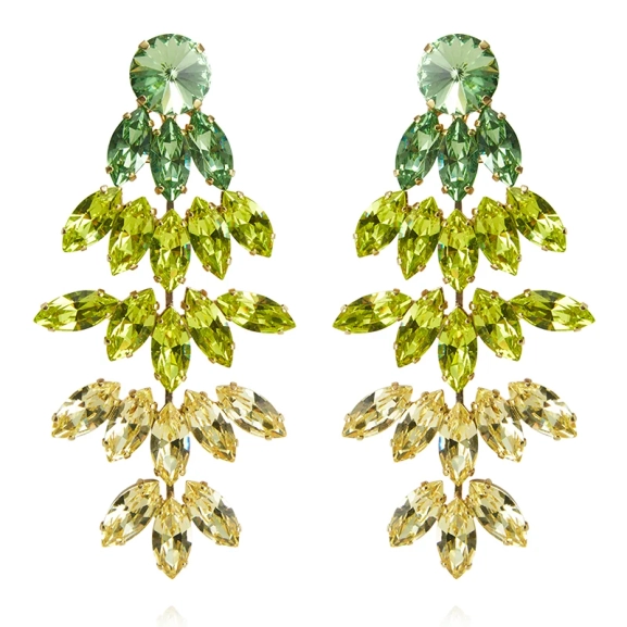 Bonnie Earrings Gold Lime Combo - Caroline Svedbom - Nopea toimitus ja lahjapakkaus - Nordic Spectra