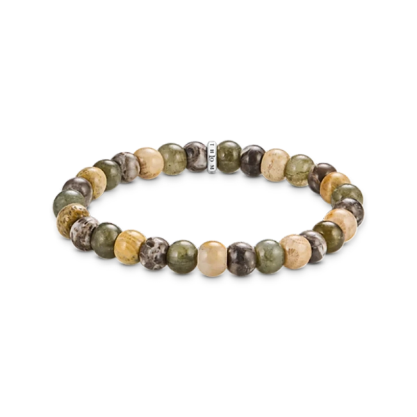 Armband Labradorit und Crocodile Jasper 9 mm - Thomas Sabo - Nordic Spectra