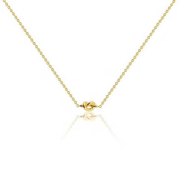 Knot Necklace Gold - Sophie By Sophie - Snabb frakt & paketinslagning - Nordicspectra.se