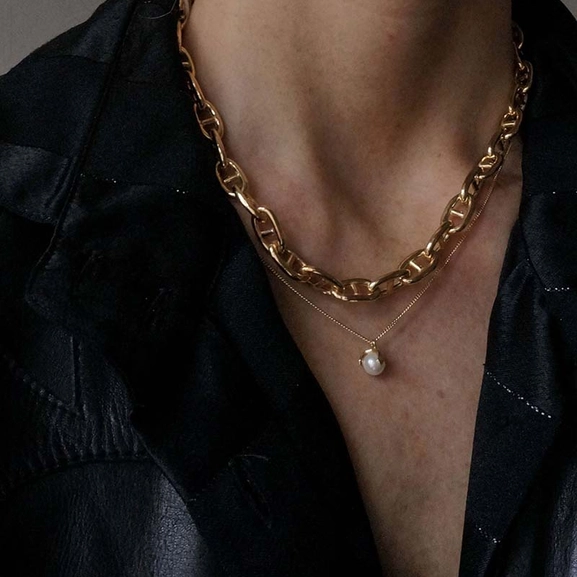 Victory Chain Necklace Gold -CU Jewellery - Snabb frakt & paketinslagning - Nordicspectra.se