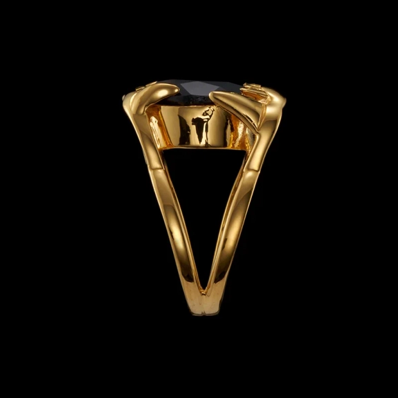 Jaw Stone Ring Black Spinel Gold - Maria Nilsdotter - 1-2 dagars leverans - Nordic Spectra