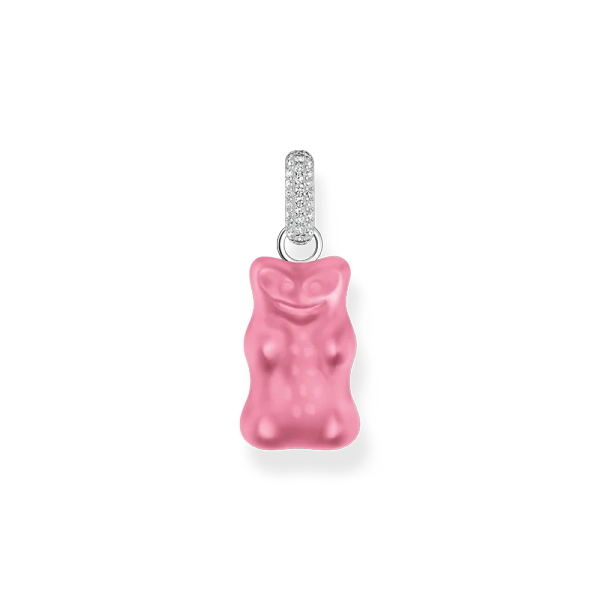 HARIBO Hängsmycke Rosa Gummibjörn med Glittrande Stenar - Thomas Sabo - Snabb leverans & paketinslagning - Nordic Spectra