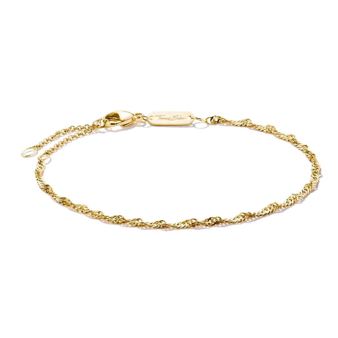 Thomas Sabo - Singapore Armband Stål Guld