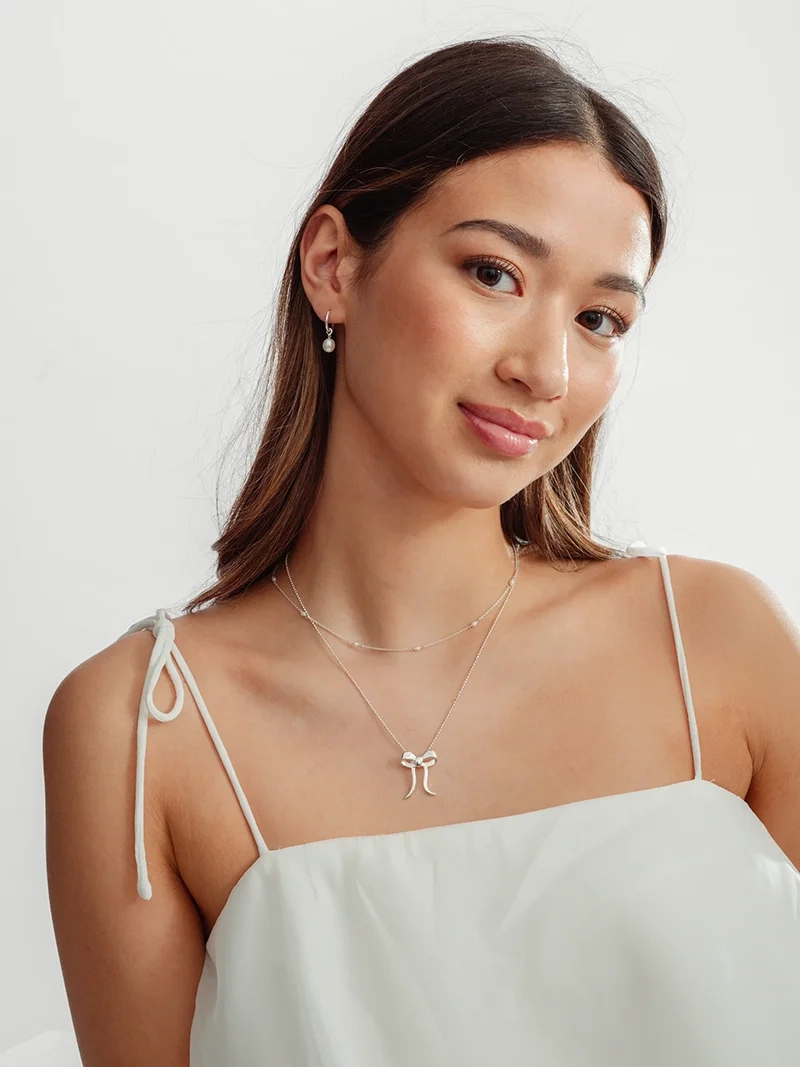Treasure Multi Pearl Necklace Silver - Syster P - Snabb leverans & Gratis paketinslagning - Nordic Spectra