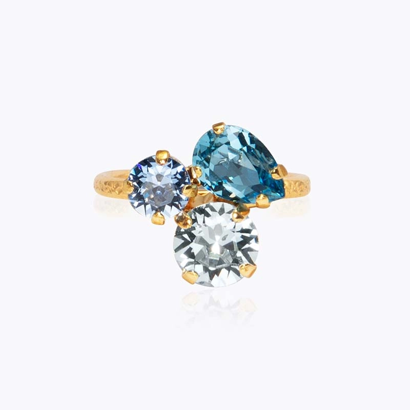 Caroline Svedbom - Colette Ring Gold Sea Breeze Combo