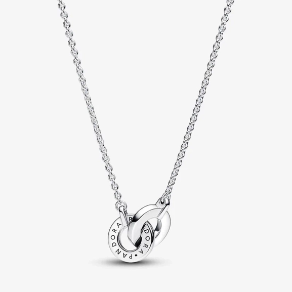Pandora Signature Glittrande Sammanflätade Cirklar Halsband - PANDORA - Snabb leverans & paketinslagning - Nordic Spectra